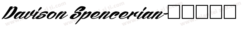 Davison Spencerian字体转换